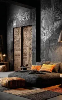 دکوراسیون تلفیقی کناف، میکروسمنت، ام دی اف..