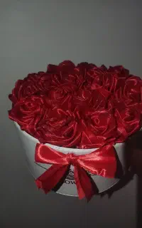 دسته گل روبانی