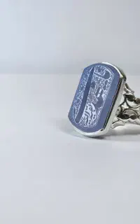 انگشتر عقیق یمن کبود