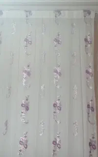 پرده حریر شاین دار وطرح دار