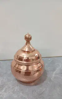 میوه خوری وقندان وقابلمه مسی وپارچ