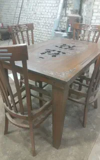 میزچهارنفره چوبی