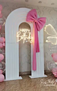 تم تولد بادنک ارایی گل ارایی، دکور، دیزان