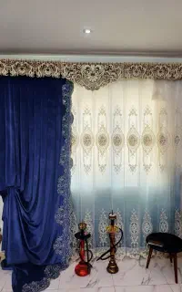 پرده برای سه تا پنجره