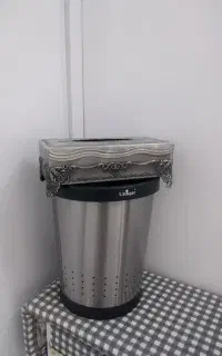 سطل و جا دستمالی نو