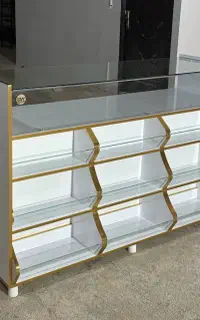 میز پیشخوان آجیل ویترین خشکبار قفسه عطاری سوپر