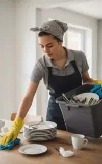 نظافت و تمیز کاری منزل و اداره ها