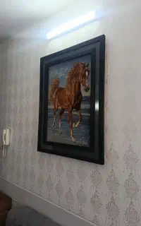 نقاشی ساختمان طرح کاغذ دیواری با رنگ نانو
