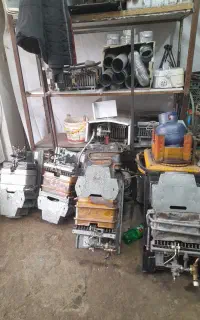 کولر آبی سرویس آبگرمکن گاز صفحه ای