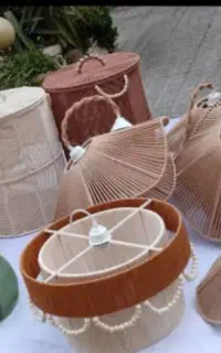 لوستر و سبدهای مکرومه