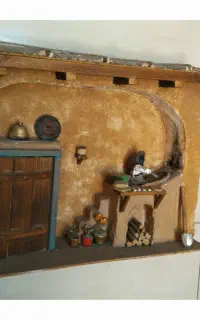 تابلو برجسته سنتی خانه روستایی