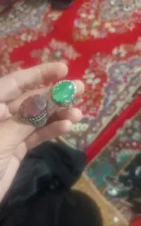دوعددانگشتره نقره جهت فروش گذاشتم