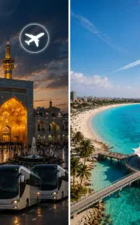 تور  مشهد نقدی اقساطی هواپیما قطار اتوبوس