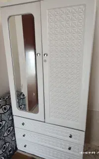 کمد لباس رخت آویز با سه کشو