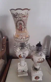 دو عدد شمعدانی بزرک چینی شاه عباسی