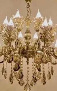 ۲عدد لوستر جنس برنجی اصل ۱۲ شاخه