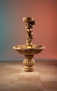 آبنما بتنی مدل خانگی کوچک