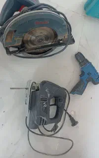 اره دیسکی و اره چکشی عمود بر