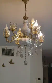 لوستر برنزی  ۸شعله
