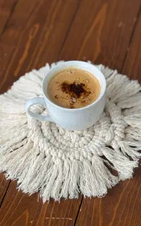 زیرلیوانی(زیرگلدانی و دیوارکوب) مکرومه