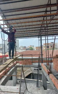 جوشکاری سربندی نمای ساختمان سقف کاذب حلب کوبی  و..