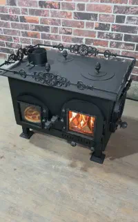 بخاری هیزمی ورق ۳ میل چوبی چوب سوز رنگ نسوز