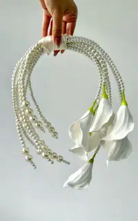 گلدست،دسته گل عروس طبیعی مصنوعی