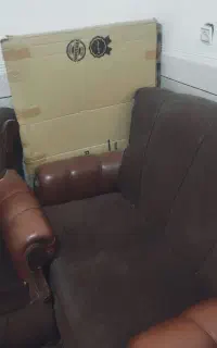 مبل چرم با اسفنج درجه یک
