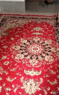 فرش ماشینی قرمز