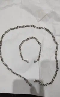 زنجیر و دستبند نقره