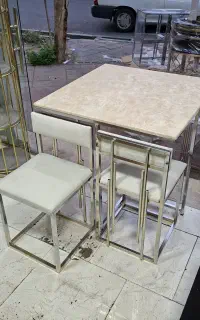 ست ناهار خوری میز غذا خوری میز و صندلی بیضی مربعوس