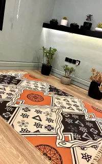گلیم فرش طرح مکزیکی(وارداتی)