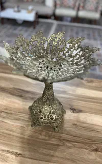 ظرف پایه دار برنجی اصل