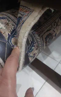 فرش نایین گل ابریشم