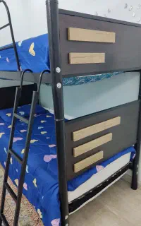 تخت دوطبقه MDF وفلز (ترکیبی)