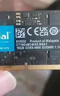 رم ddr5 16gb لپتاپ
