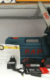 اره درخت بر شارژی و کمپرسور باد فندکی دیجیتالP.A.P