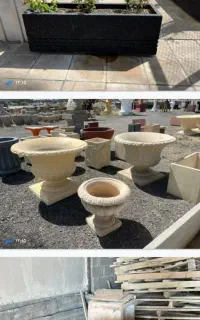 گلدان بتنی