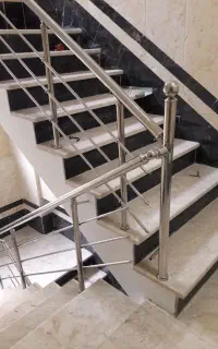 نصب نرده استیل و آهنی رنگ کوره ای