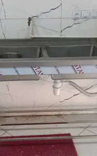 سینک ظرفشویی دو لگن دو سینی