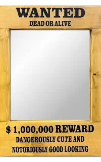 آینه دیواری طرح wanted