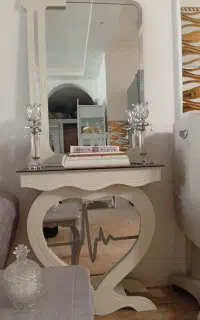 آینه و شمعدان مدل Love