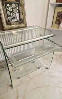 میز کامپیور شیشه سکوری مالزی