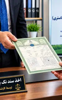 اخذ سند تک برگ، پروانه ساخت توسط کارشناس حقوق ثبتی