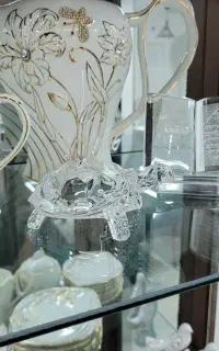مجسمه لاک پشت کریستال فرانسوی