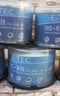 DVD خام DVD9 ای-تک  فروش تکی و عمده