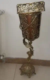 سطل و جا دستمال برنز