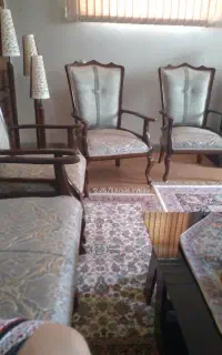 مبل هفت نفره چوب در حد نو نو