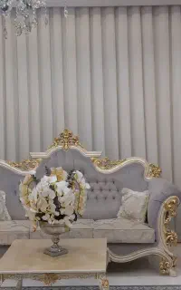 پرده پذیرایی پانچی ۴ متری،ست کامل با میله و...