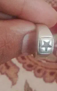 انگشتر ستاره داوود  اصل نقره قیمت4ملیون 4000000نقد